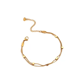 Leticia Ponti Titanium Steel Anklets Women's