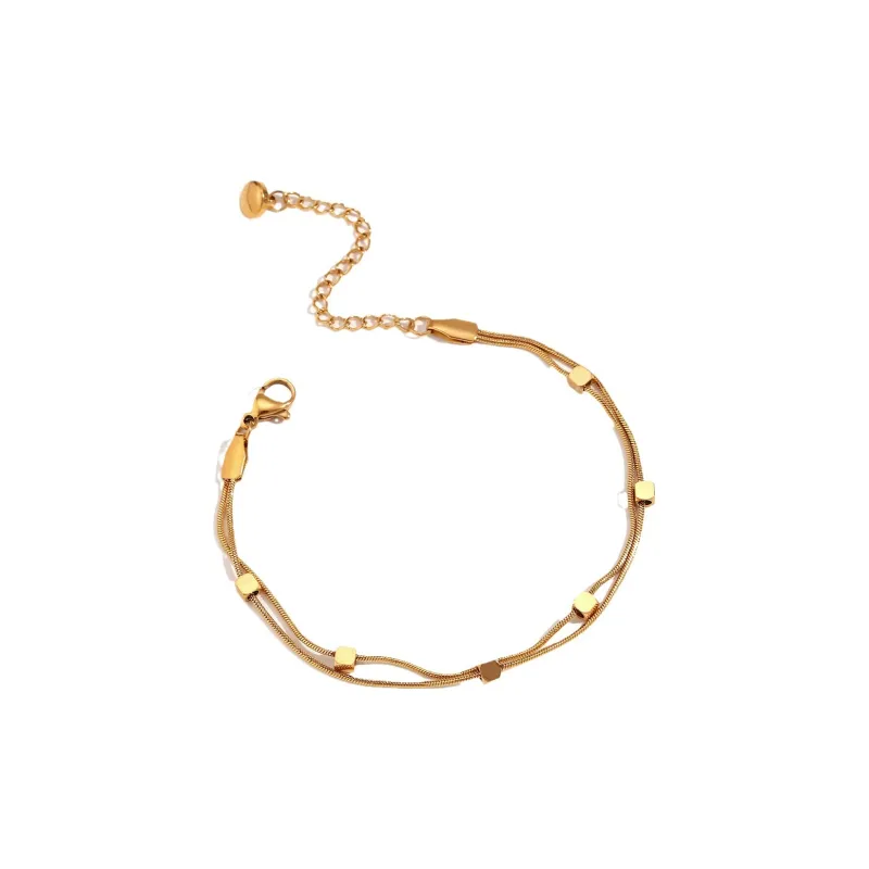 Leticia Ponti Titanium Steel Anklets Women's-0