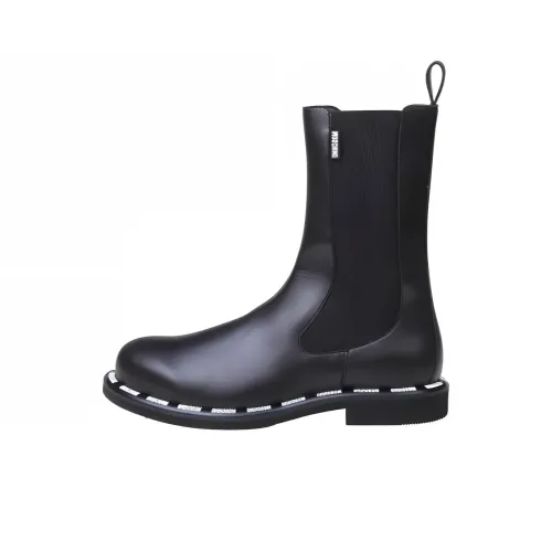 MOSCHINO Label Chelsea Boots Women's Black