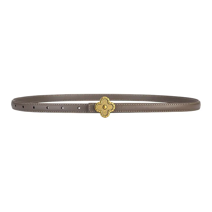 CARTELO Cow Split Leather Belts Women's Width 1.5cm-1