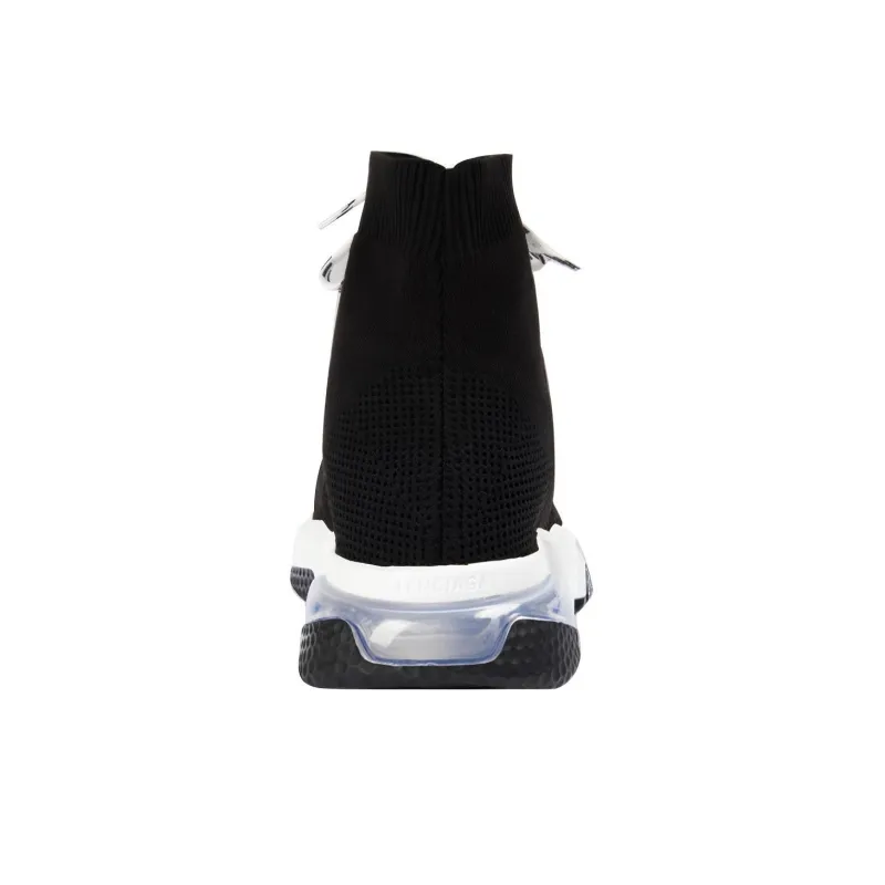 Balenciaga Speed Lace Up Trainer High 'Black Clear'-4
