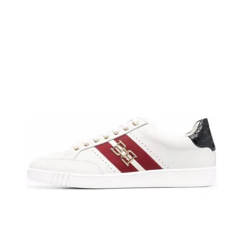 BALLY Skateboard Shoes Men Low-Top White/Red/Blue