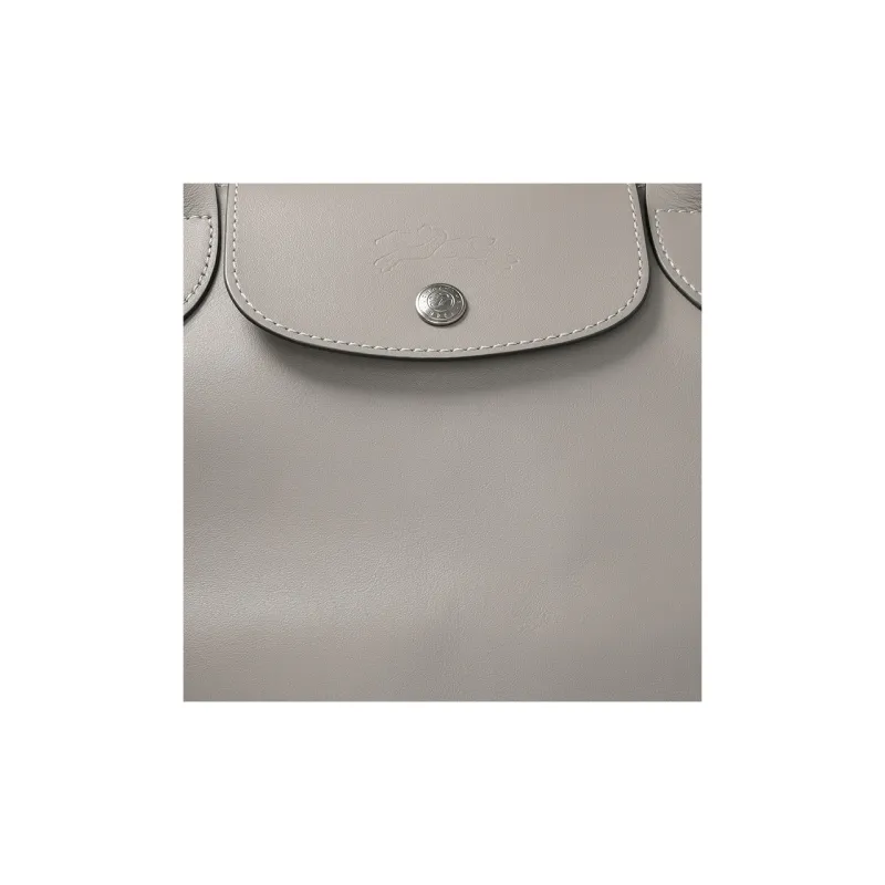 LONGCHAMP Le Pliage Xtra Cow Leather Shoulder Bag, Crossbody Bag, Handbag Trumpets Women's Streptopelia Gray-4