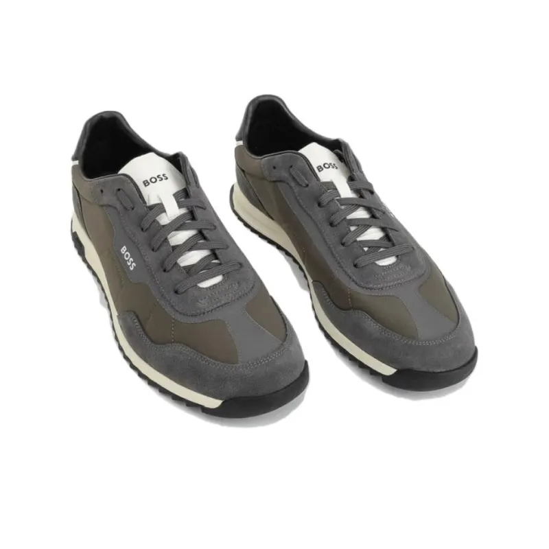HUGO BOSS Low Top Casual Shoes Men's Army Green-3