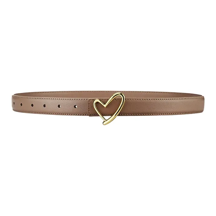 CARTELO Cow Leather Leather Belts Women's Width 2.3cm-8