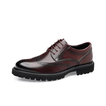 Help Dress Shoes Men Low Top Black, Brown