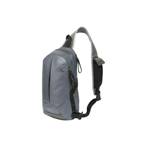 GREGORY Polyamide Shoulder Bag Crossbody Bag Unisex Gray White