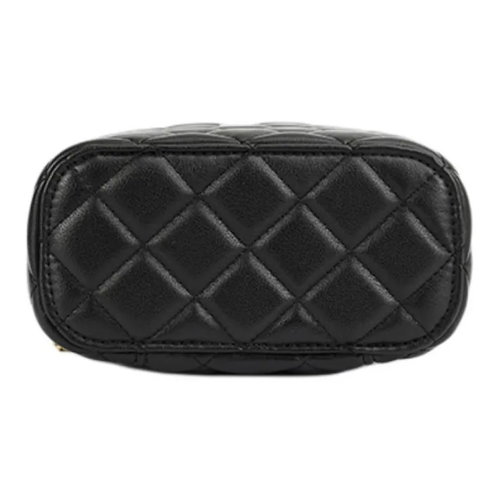 C°BANNER Cow Leather With Synthetic Leather Small Square Bag, Chain Bag, Shoulder Bag Regular Women's Piano Black-7