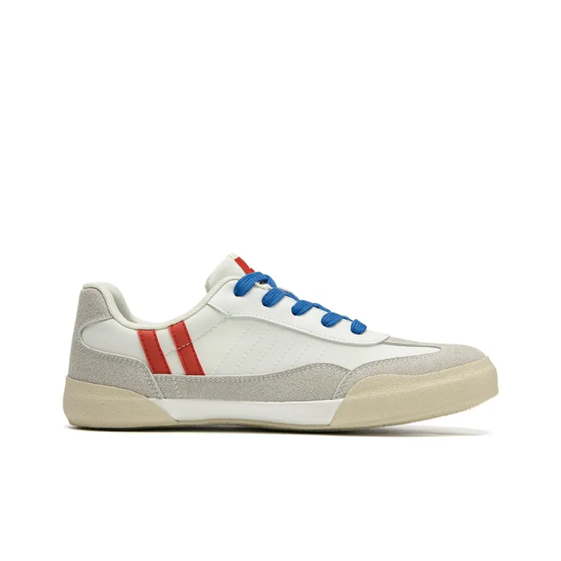 WARRIOR Canvas Shoes Unisex Low Top Gray/Red-1
