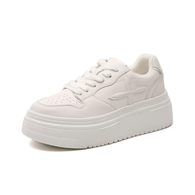 STELLA WEISZ Skateboard Shoes Women's Low Top White/Yellow Brown/Black-13