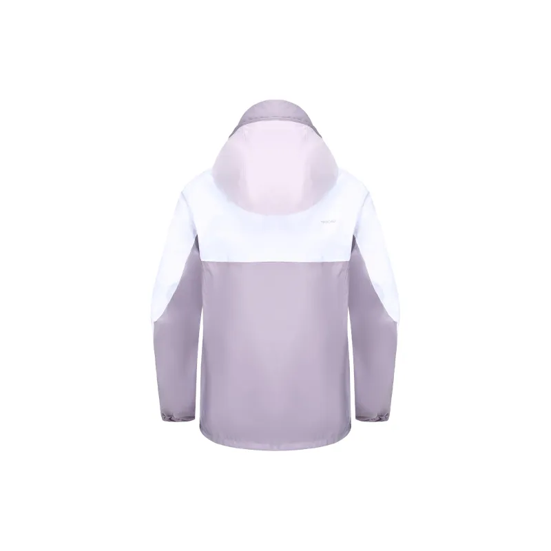 DECATHLON Water-Resistant Windproof Breathable Water-Repellent Warm Windbreaker Jacket Women's Purple/Snow-2