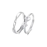 Mobius Bowknot Couple Ring