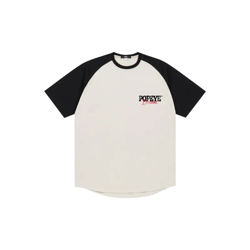 POPEYE Raglan Sleeve Loose Fit Casual Crew Neck Short Sleeved T Shirts Unisex-1