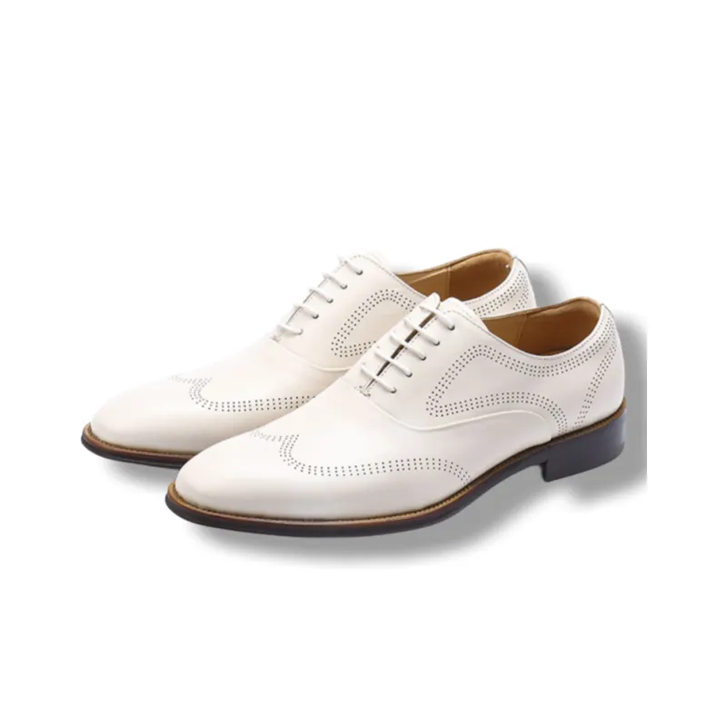 ASTON M.JAZZ Dress Shoes Men Low Top White/Ecru-9