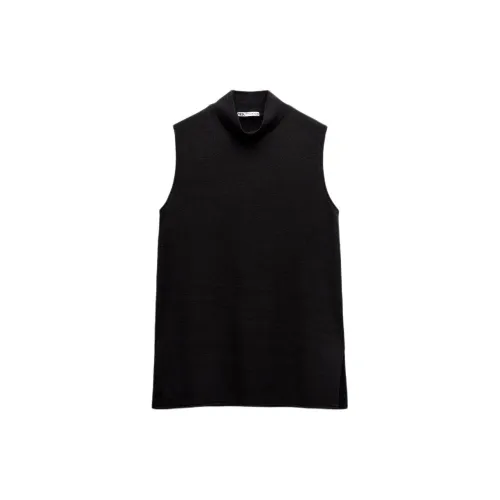 ZARA Tank Tops Women's Coal Gray