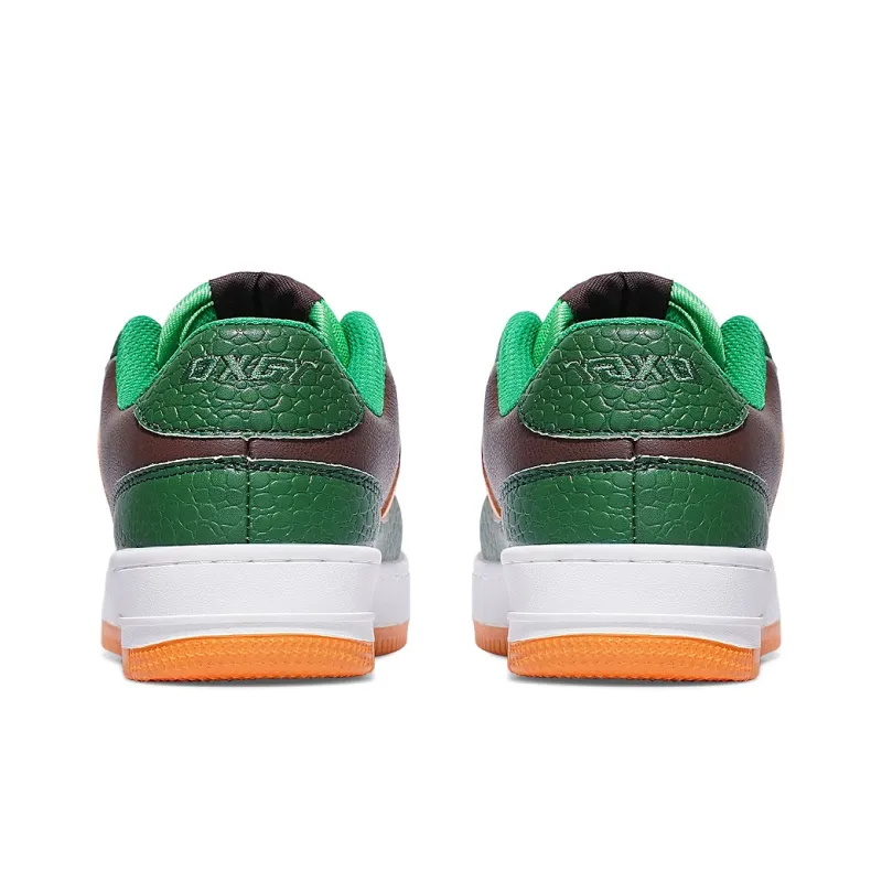BXGY Slip Resistant, Lightweight, And Breathable Low Top Skateboard Shoes Unisex Brown Green-4