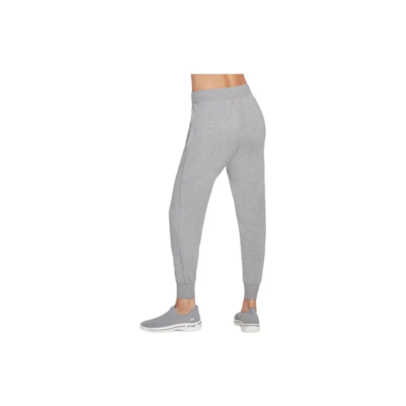 Skechers SKECHLUXE Restful Knitted Sports Pants Women's Gray-1
