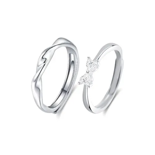 TRUE ME Rings Unisex Bowknot Couple Rings