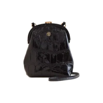 MARK CROSS Calfskin Shoulder Bag Crossbody Bag Women's Black