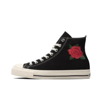 Converse All Star Rose Embroidery Hi 'Black White Red'