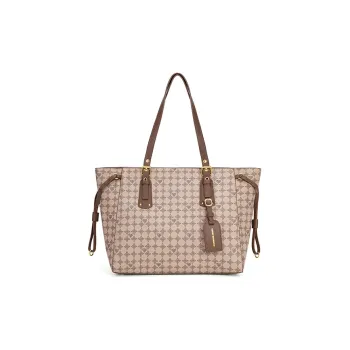 LUCKY DIAMOND PVC Soft Leather Tote Bag Shopping Bag Handbag Shoulder Bag Regular Women's
