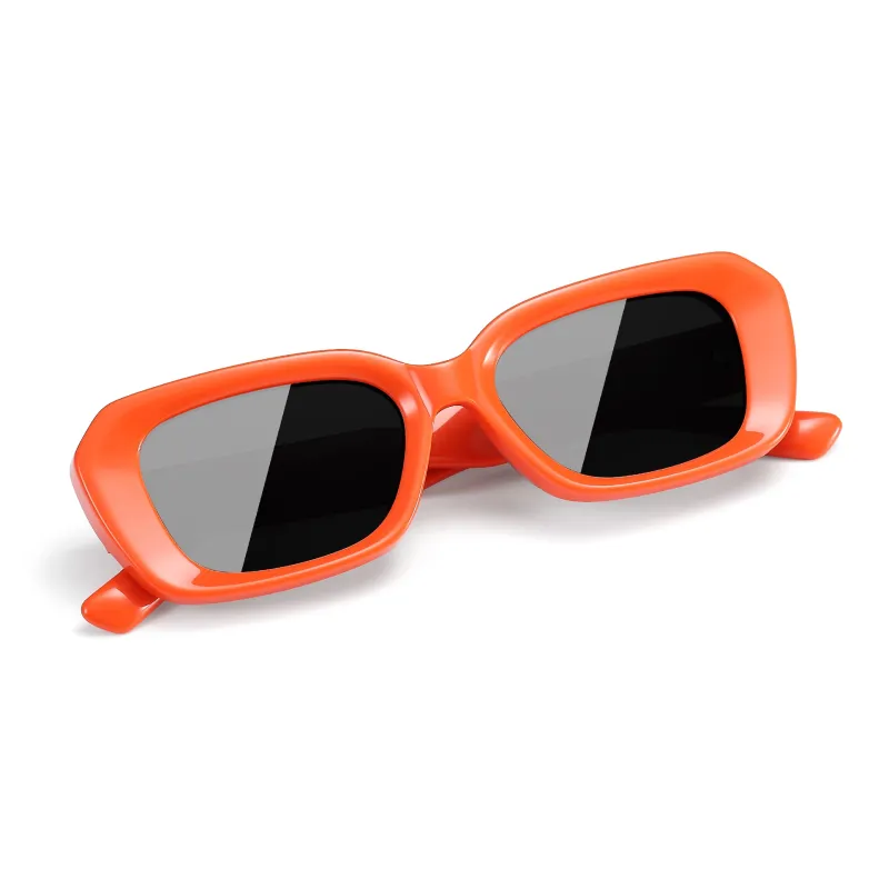 PULAIS Plate Frame Irregular Shape Sunglasses Unisex-12