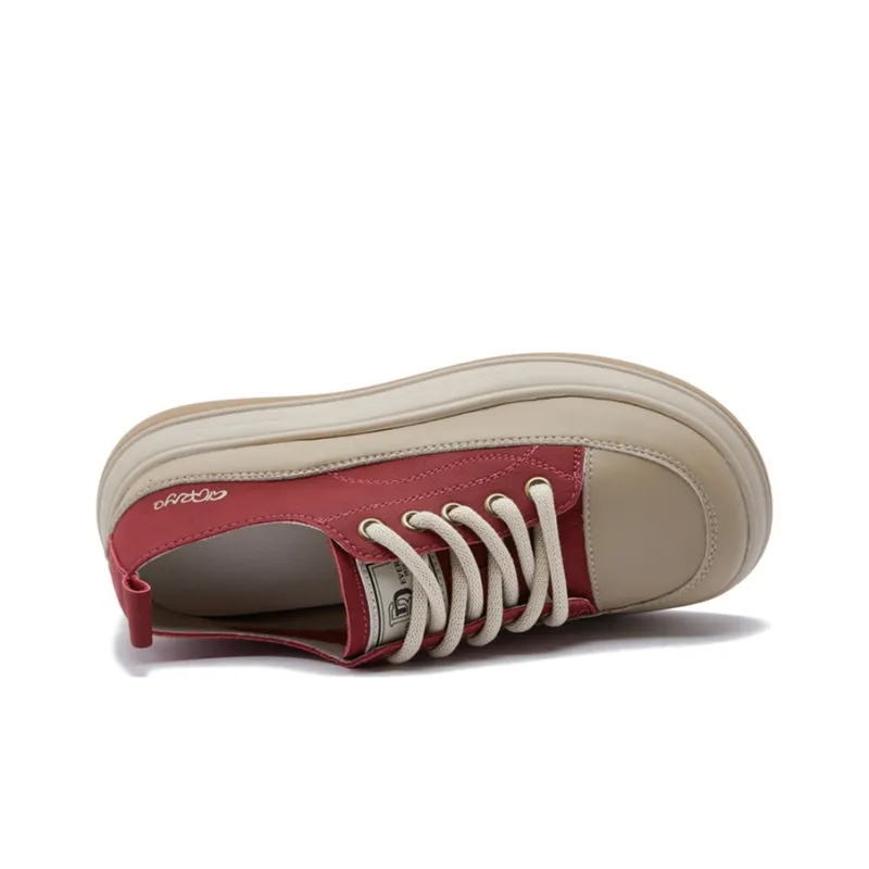 GIGIRYO Height Increasing Low Top Skateboard Shoes Women's-20