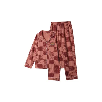 Dorame Pajama Set Women's Orange Red