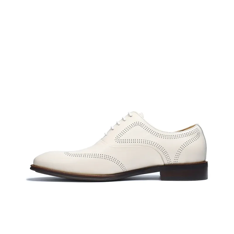 ASTON M.JAZZ Dress Shoes Men Low Top White/Ecru-7