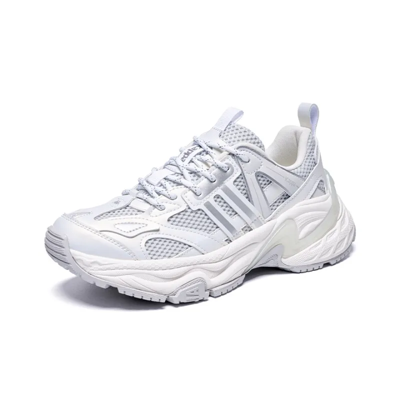 Kappa Augustus Anti Slip Wear Resistant Low Top Chunky Sneakers Unisex Gray Silver-2