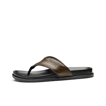 Brounvanm Flip Flops Men's Light Brown