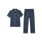 [Short-Sleeved Shirt and Pants Clothing Sets]Navy Blue