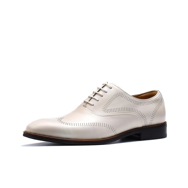ASTON M.JAZZ Dress Shoes Men Low Top White/Ecru-8