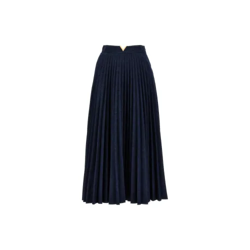 Valentino Casual Long Skirts Women's Dark Blue