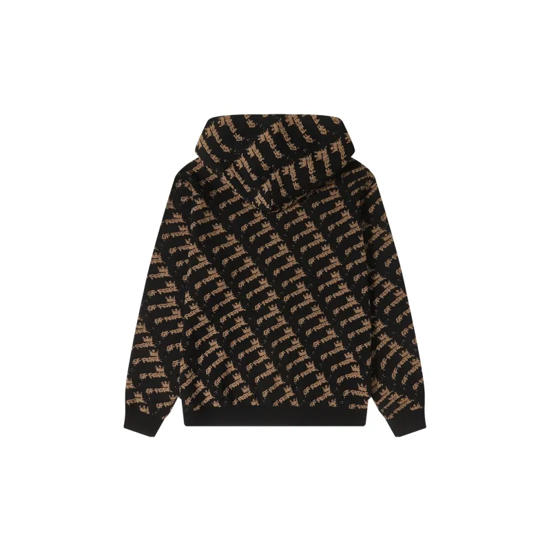 GF Ferré Sweatshirts Unisex Black Floral-1
