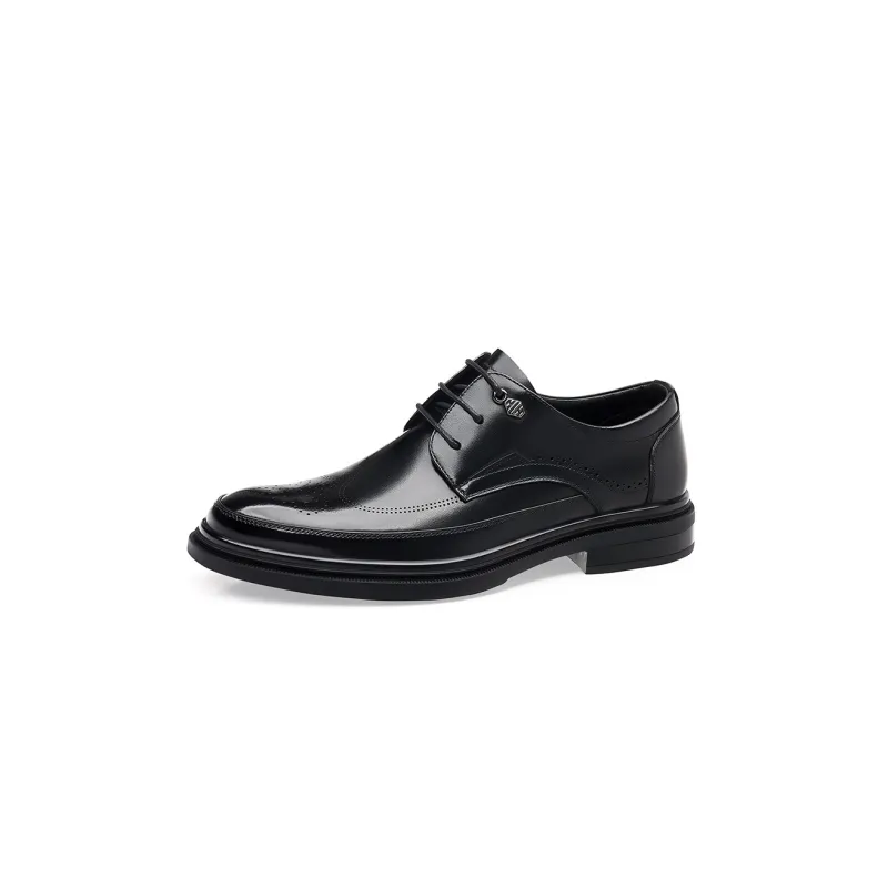 Help Dress Shoes Men Low Top Black, Brown-7