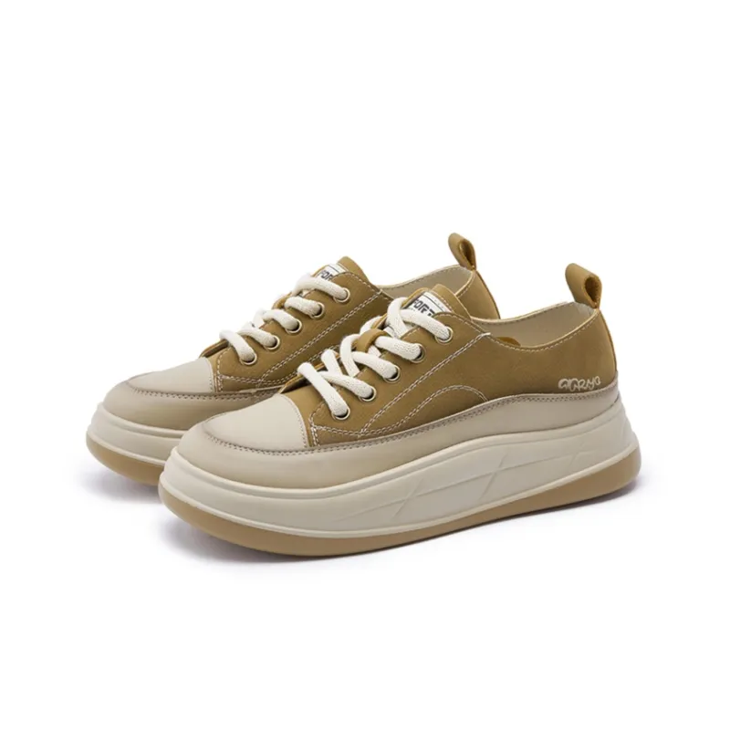 GIGIRYO Height Increasing Low Top Skateboard Shoes Women's-11