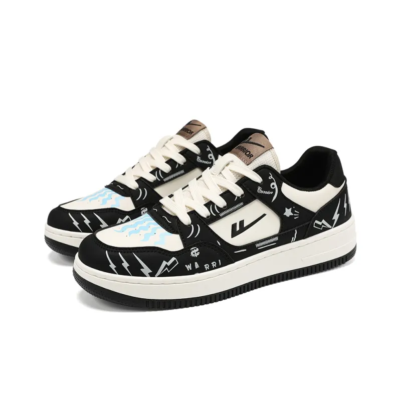 Warrior Air Force 1 Puffy Shoes Low-Top Skateboard Shoes Unisex-2