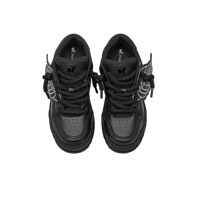 Flange Bullo Low Top Skateboard Shoes Unisex Black-4