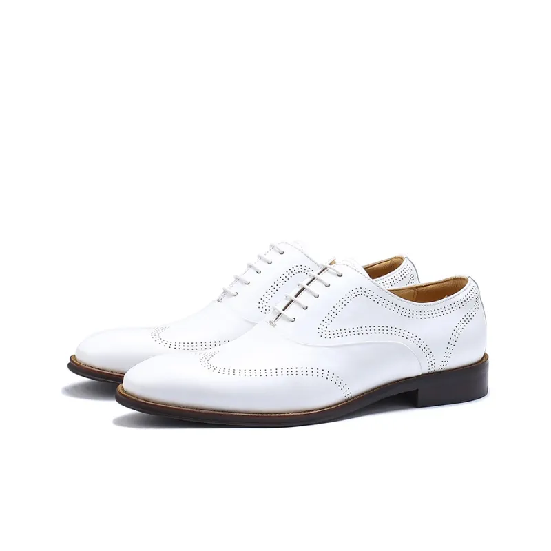 ASTON M.JAZZ Dress Shoes Men Low Top White/Ecru-2