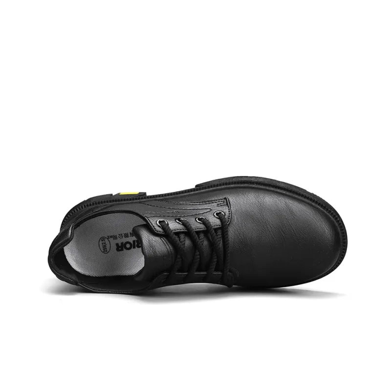 WARRIOR Dress Shoes Men Low Top Gray/Brown/Black-3