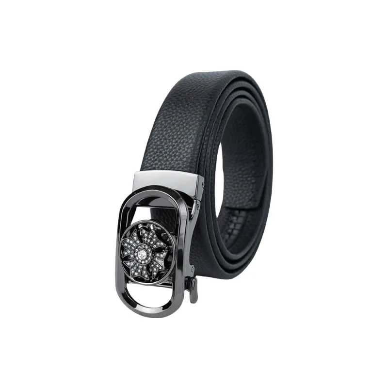 NINE NAIL Leather Belts Men-1