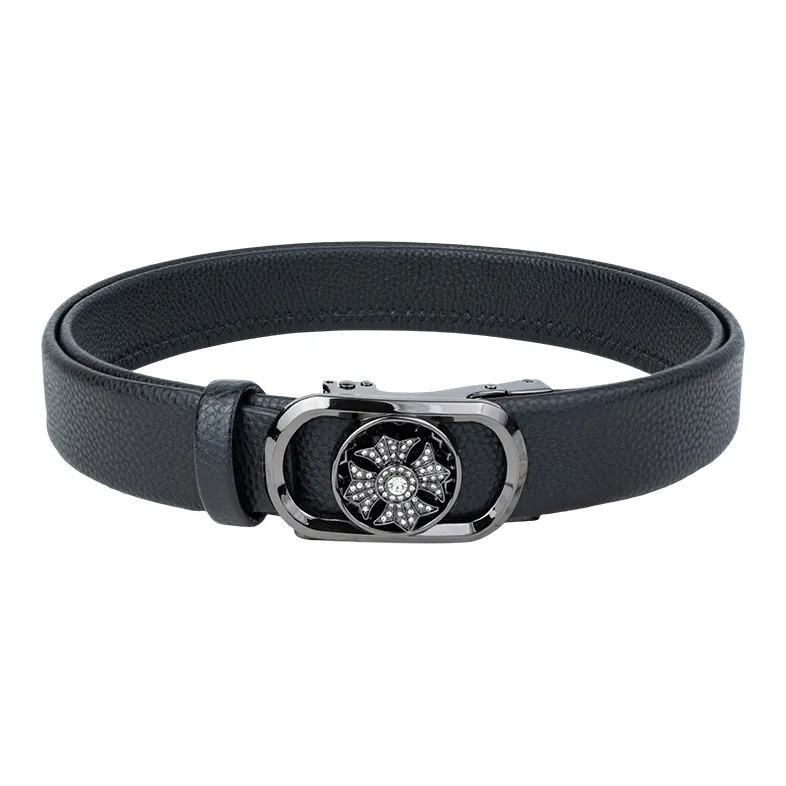 NINE NAIL Leather Belts Men-2