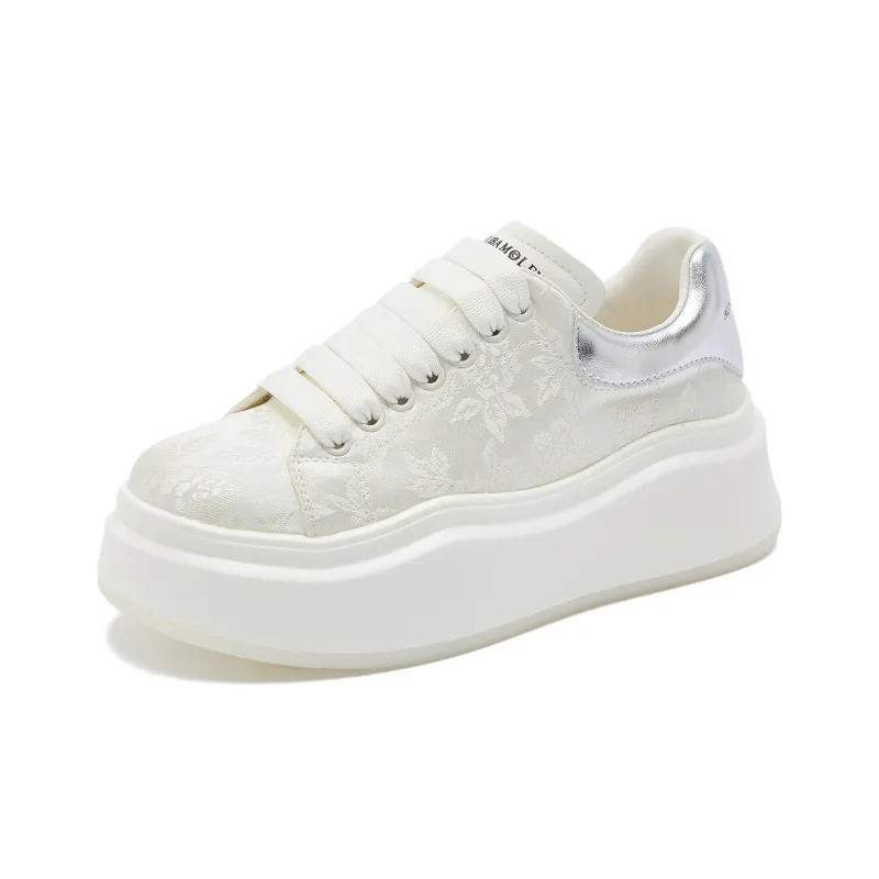 MODERN BELLE Lightweight Height Increasing Low-Top Skateboard Shoes Women's-5