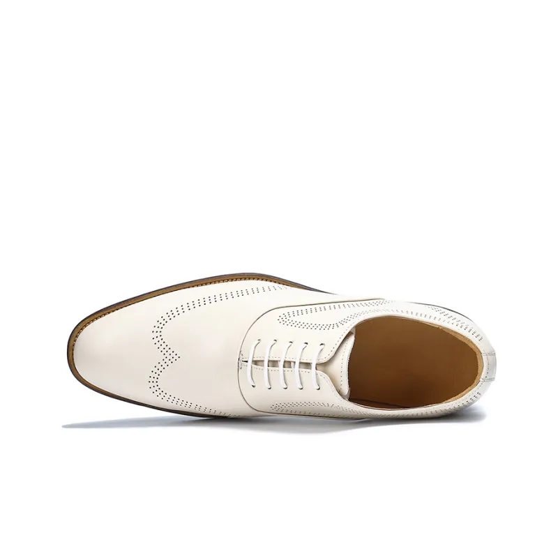 ASTON M.JAZZ Dress Shoes Men Low Top White/Ecru-10