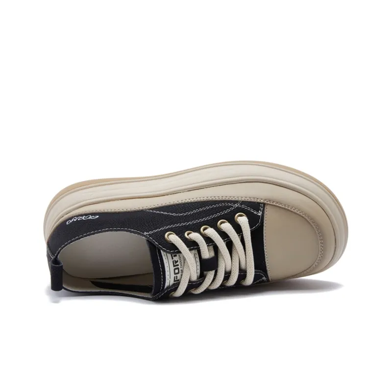 GIGIRYO Height Increasing Low Top Skateboard Shoes Women's-3