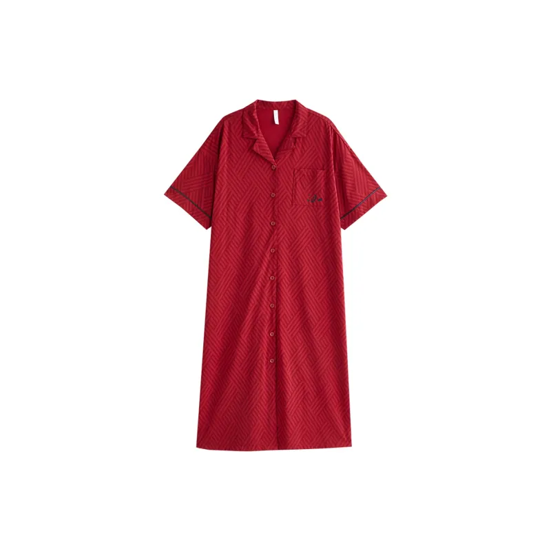 Same Language Nightgown Women's Red-0