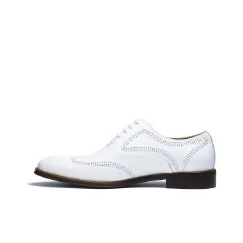 ASTON M.JAZZ Dress Shoes Men Low Top White/Ecru