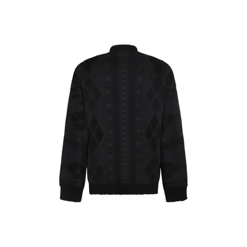 Balenciaga Logo jacquard Distressed Jumper-1