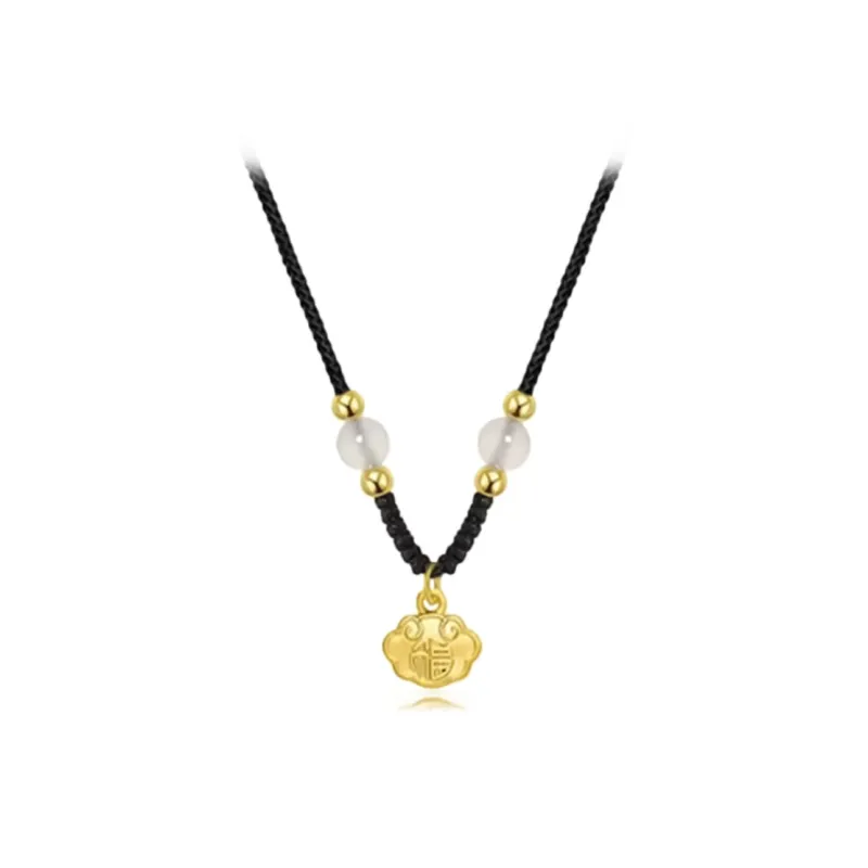 Muyan Colored Glaze Jade Necklaces Unisex-0